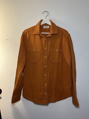 Taylor Stitch Men’s The Yosemite Shirt Summit Orange Size 40/Medium